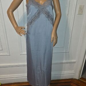 H&M Lace Detail Slip Dress - Gray